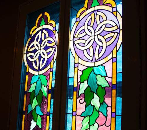 Campus stained glass