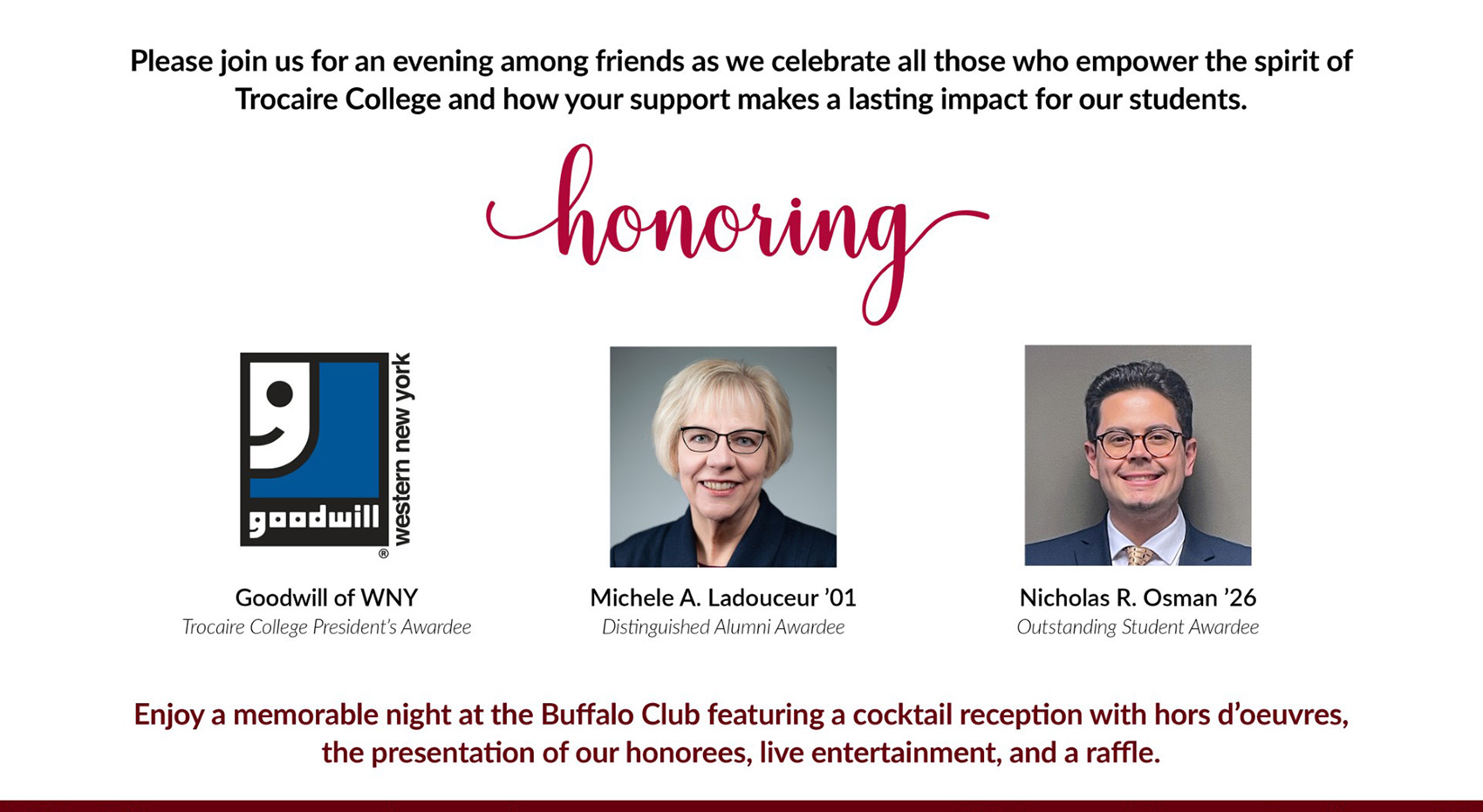 Spring Soirée Honorees