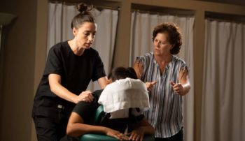 Massage class instruction