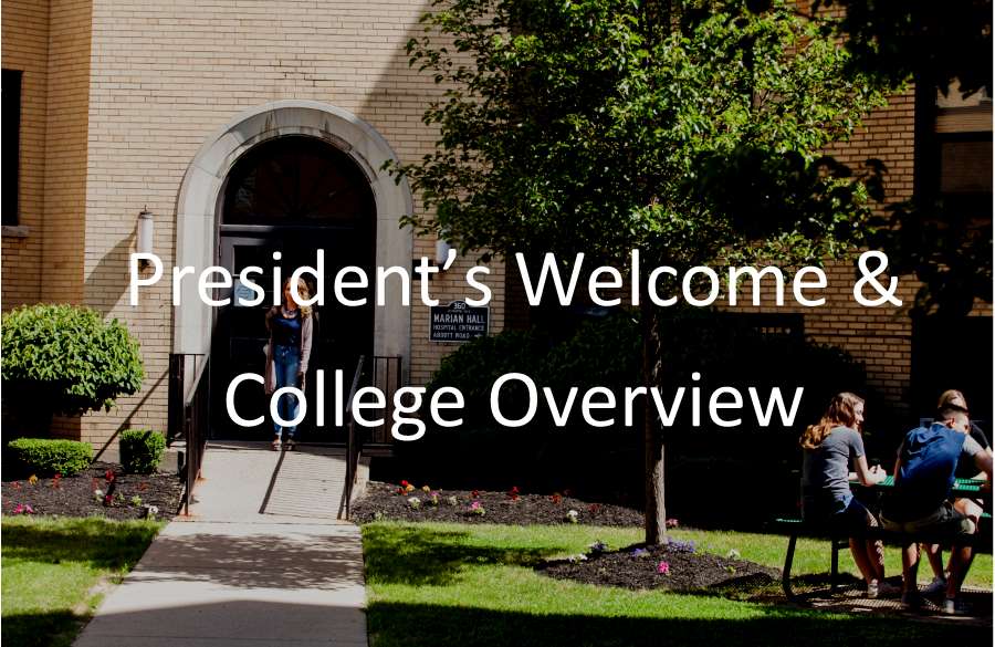 President's Welcome Overview graphic